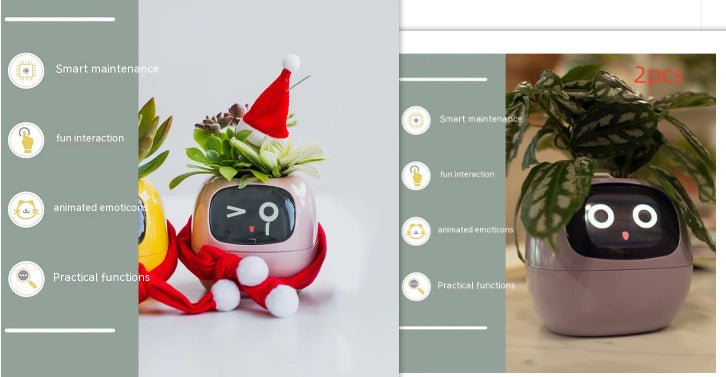 Smart AI Planter with 49 Expressions