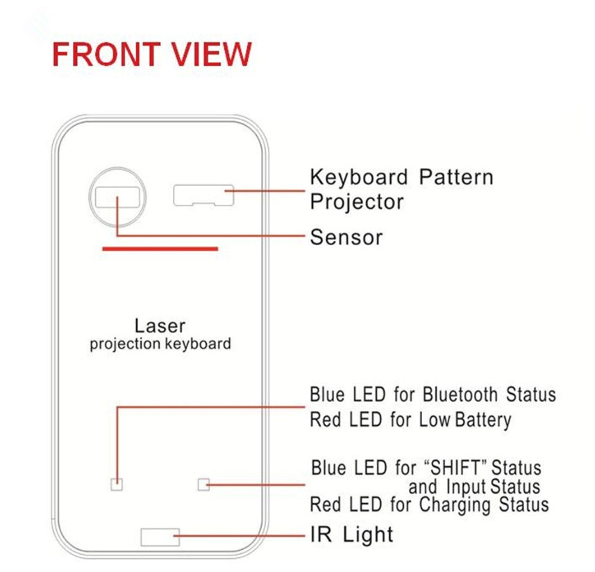 LEING FST Bluetooth Virtual Laser Keyboard