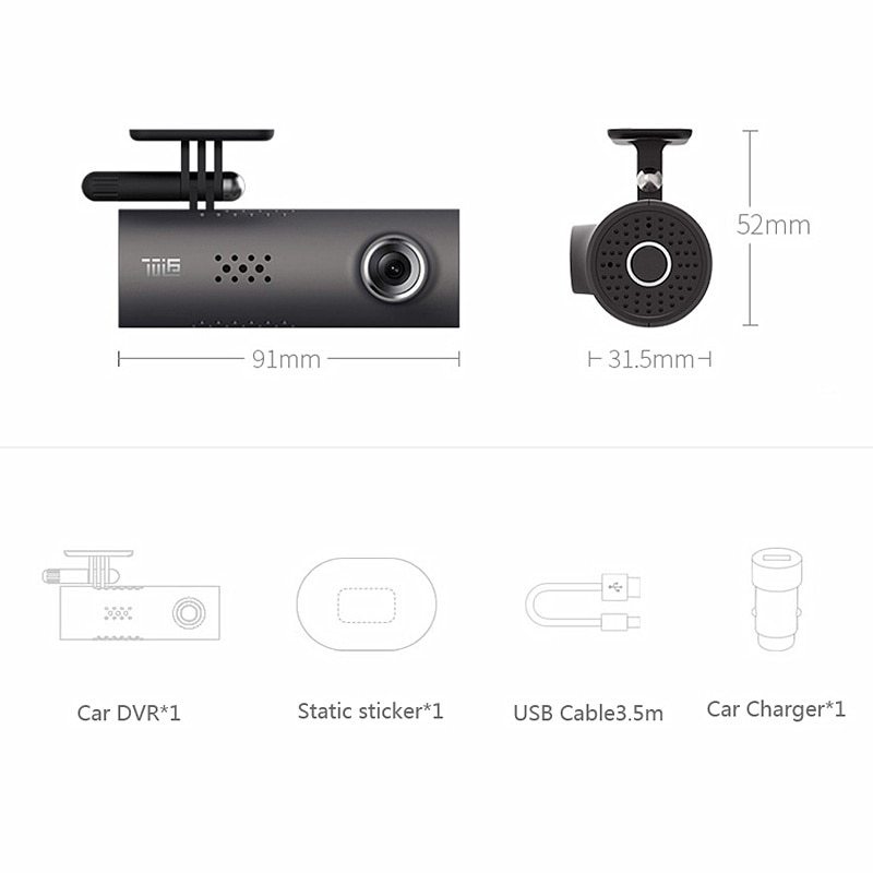 Smart WiFi Car DVR 1080P FHD Dash Cam