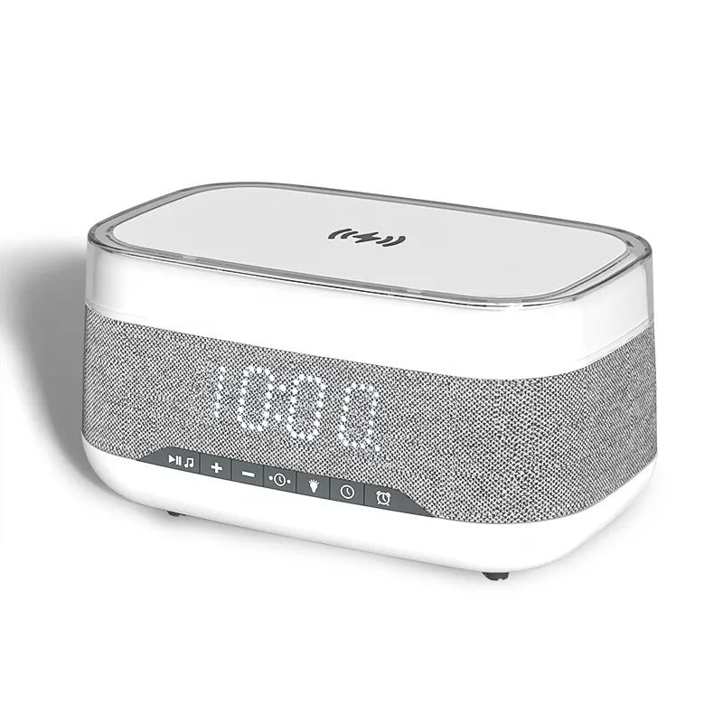 Smart Alarm Clock Bluetooth Speaker Wireless Charger