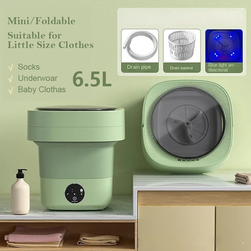 Mini Foldable Washing Machine Portable Laundry Washer