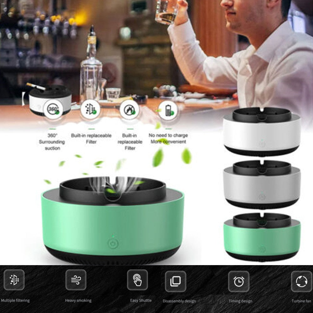 Portable Smoke Removal Air Purifier Ashtray