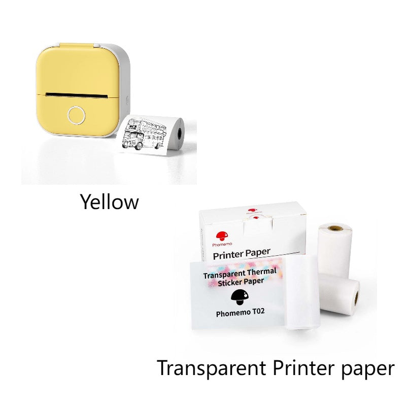 Portable Mini Thermal Label Printer Bluetooth Photo Printer