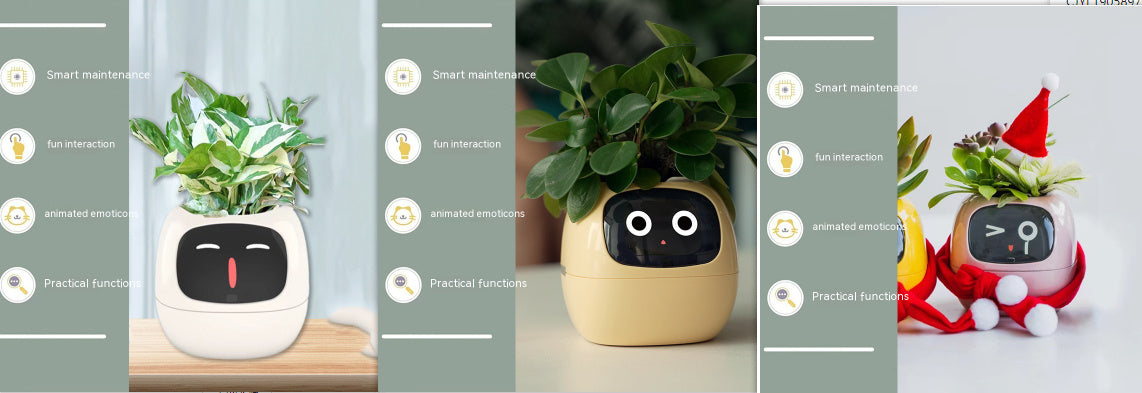 Smart AI Planter with 49 Expressions