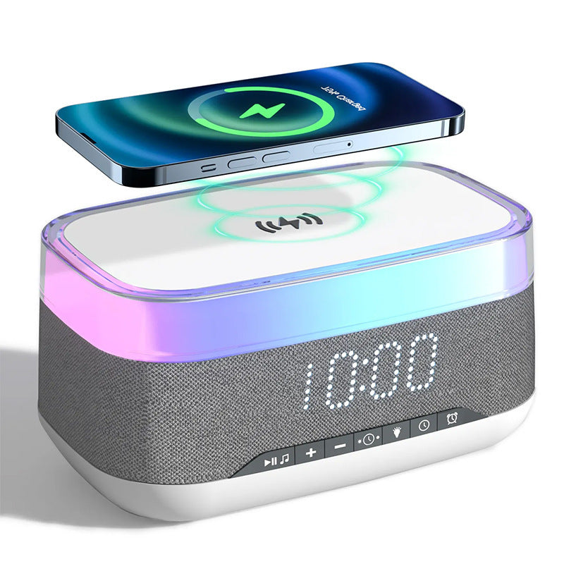 Smart Alarm Clock Bluetooth Speaker Wireless Charger