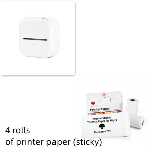 Portable Mini Thermal Label Printer Bluetooth Photo Printer