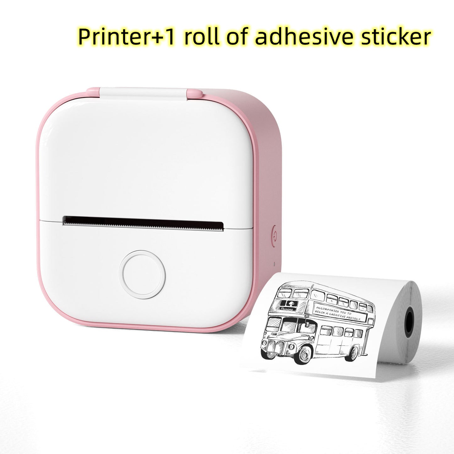 Portable Mini Thermal Label Printer Bluetooth Photo Printer